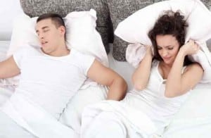 Couple Snoring in bed