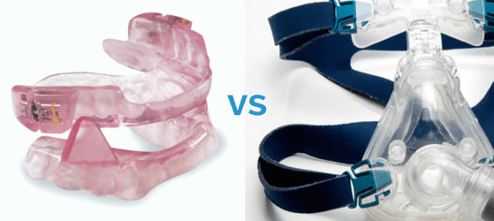 oral appliance for sleep apnea compared to CPAP