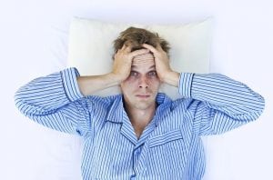 man not able to get full nights sleep